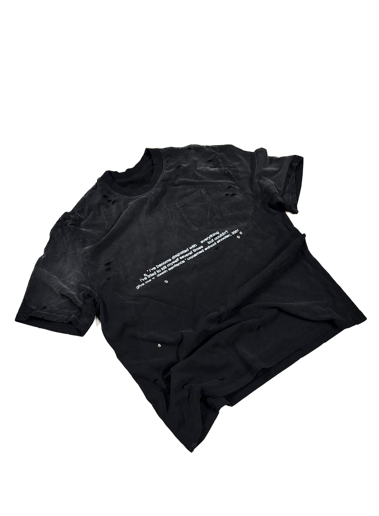 BULLET STUDDED UNNAMED SS 2001 POCKET TEE SS25 (SOLD OUT)