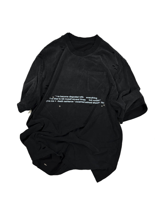 BULLET STUDDED UNNAMED SS 2001 POCKET TEE SS25 (SOLD OUT)